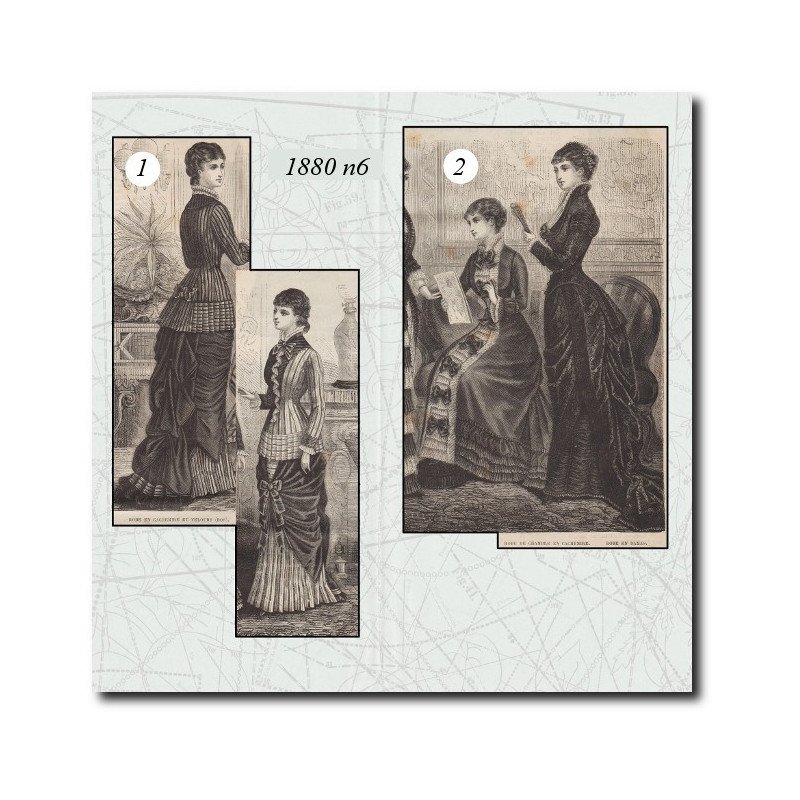 Damask dress 1880
