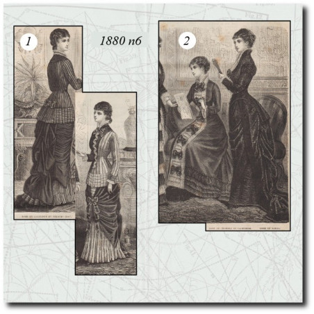 Damask dress 1880
