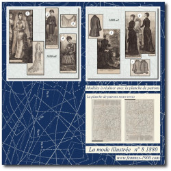 1880 N°8 Patrons A4 La mode...