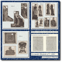 1881 N°1 Patrons A4 La mode...