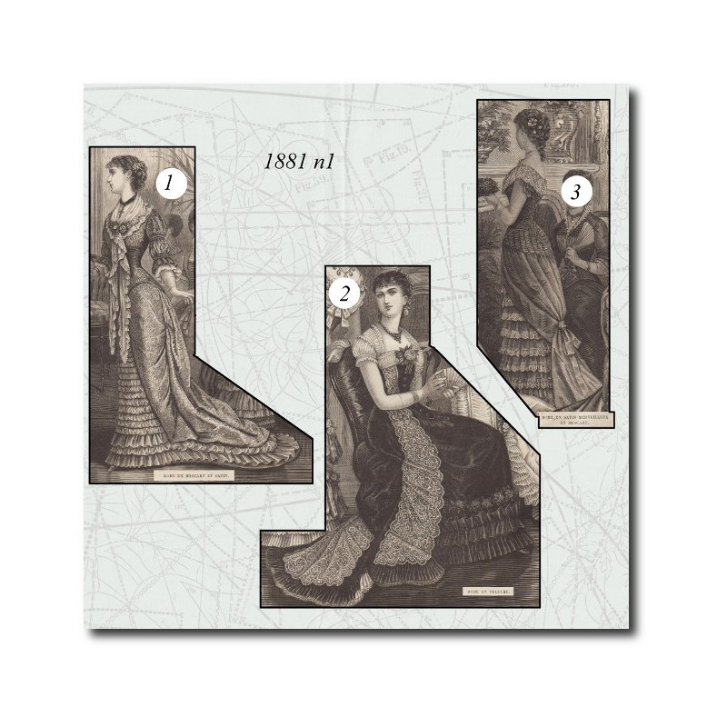 Robe en brocart et satin
 Robe en peluche
 Robe en satin merveilleux et brocart