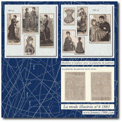 1881 N°4 Patrons A4 La mode...