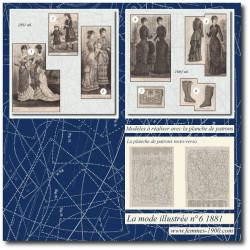 1881 N°6 Patrons A4 La mode...