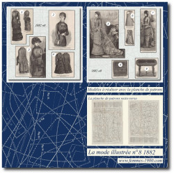 1882 N°8 Patrons A4 La mode...
