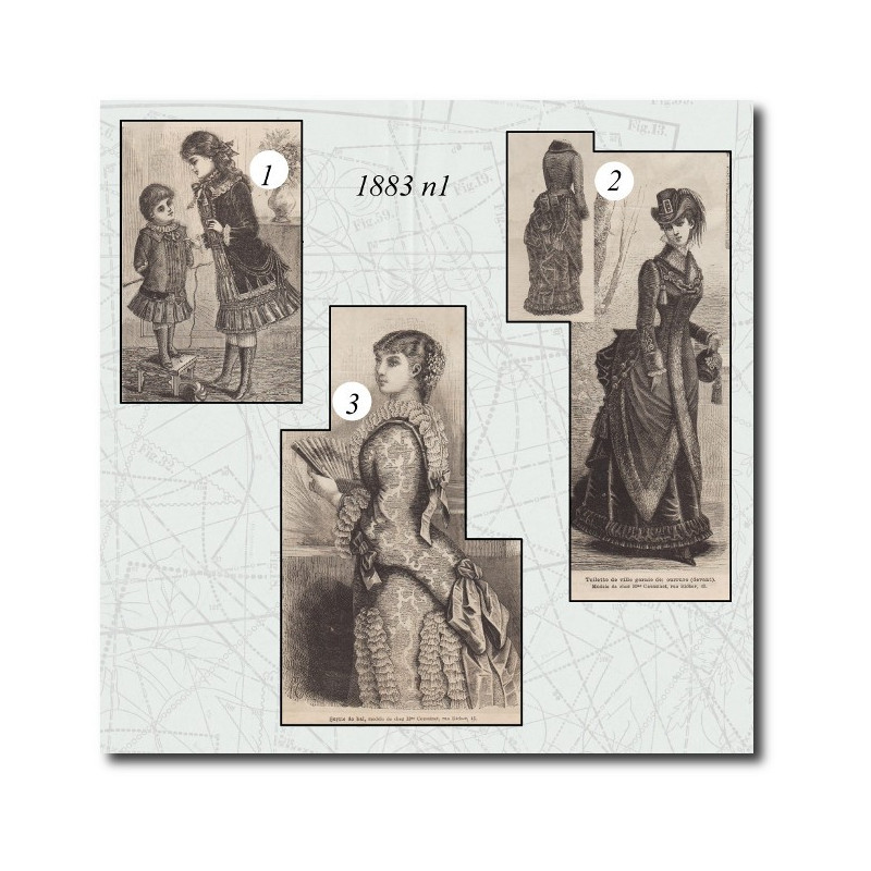 Toilette de ville garnie de fourrure
 Sortie de bal