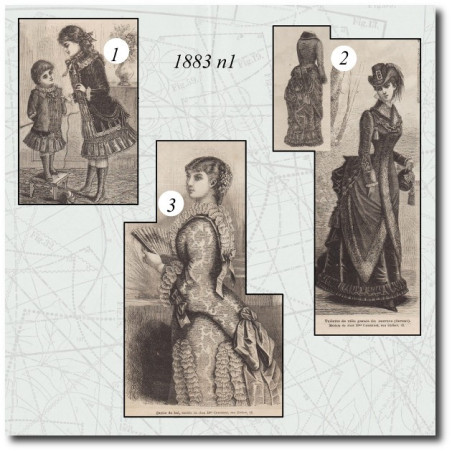 Toilette de ville garnie de fourrure
 Sortie de bal