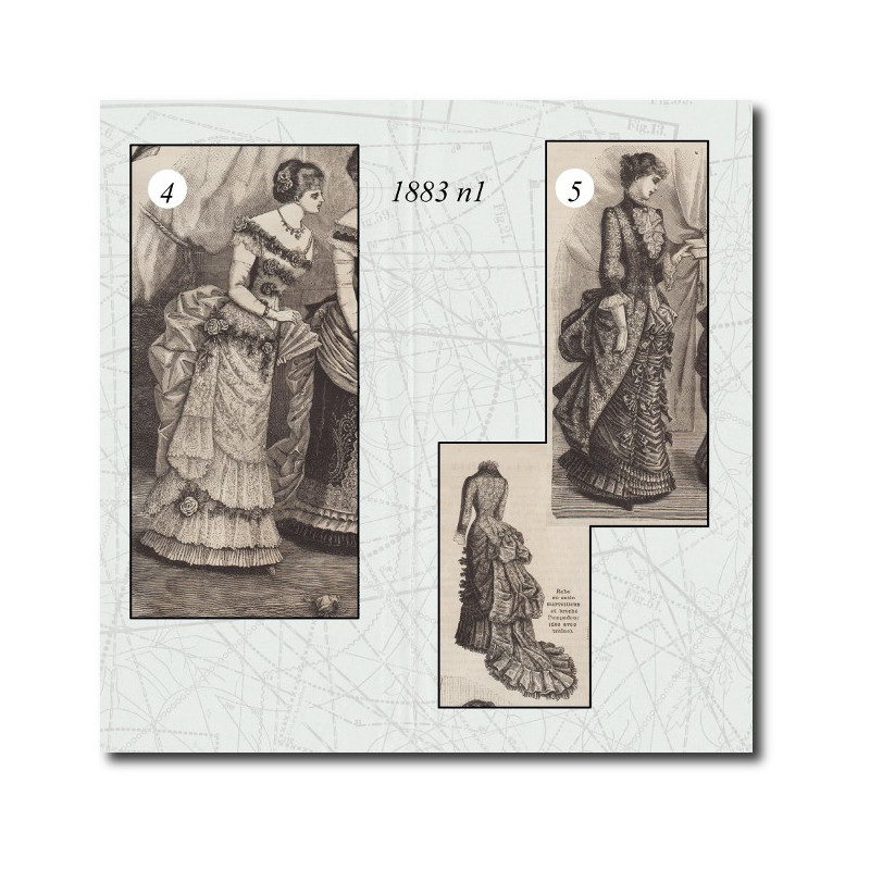 Toilette de bal en satin et dentelle