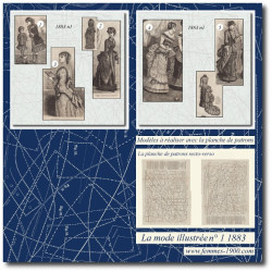 1883 N°01 Sewing patterns...