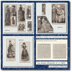 1883 N°03 Sewing patterns...