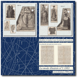 1883 N°05 Sewing patterns...