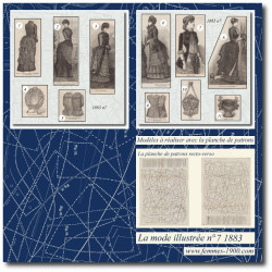 1883 N°07 Sewing patterns...