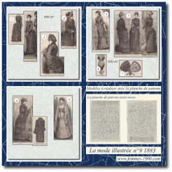 1883 N°09 Sewing patterns...