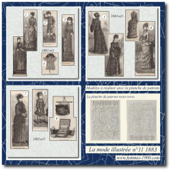 1883 N°11 Sewing patterns...