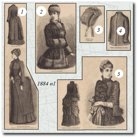 Robe en drap
 Paletot en astrakan