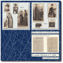 1884 N°5 Patrons A4 La mode...