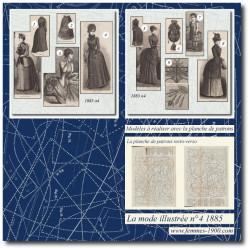 1885 N°4 Patrons A4 La mode...