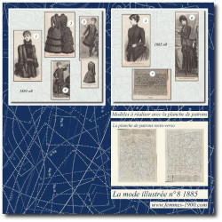 1885 N°8 Patrons A4 La mode...
