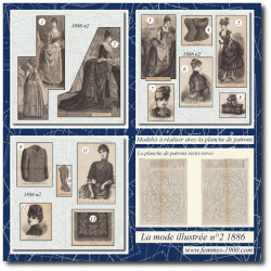 1886 N°02 Sewing patterns...