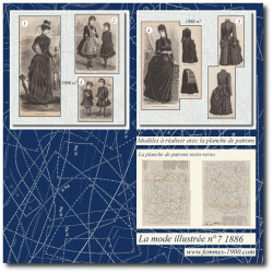 1886 N°07 Sewing patterns...