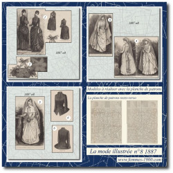 1887 N°8 Patrons A4 La mode...