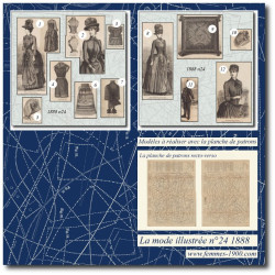 1888 N°24 Sewing patterns...