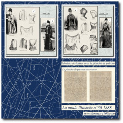 1888 N°30 Sewing patterns...