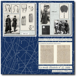 1888 N°32 Sewing patterns...
