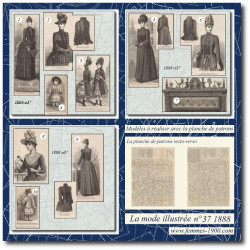 1888 N°37 Sewing patterns...
