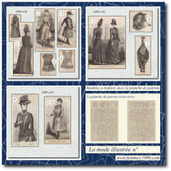 1889 N°10 Sewing patterns...