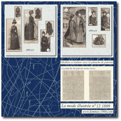 1889 N°12 Sewing patterns...