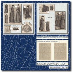 1890 N°05 Sewing patterns...
