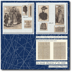 1890 N°20 Sewing patterns...