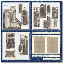 1890 N°38 Sewing patterns...