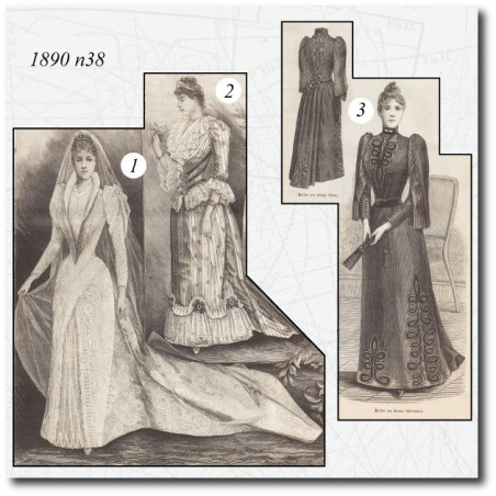 Coat in cloth trimmed with fur 1890