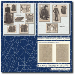 1890 N°40 Sewing patterns...