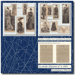1891 N°03 Sewing patterns...