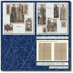 1891 N°05 Sewing patterns...