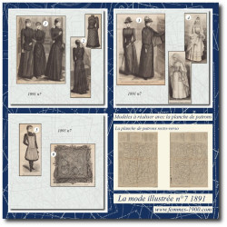 1891 N°07 Sewing patterns...