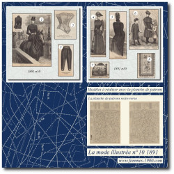 1891 N°10 Sewing patterns...