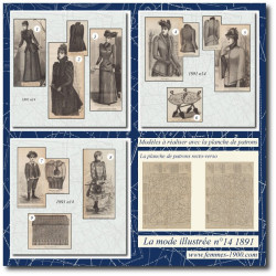 1891 N°14 Sewing patterns...