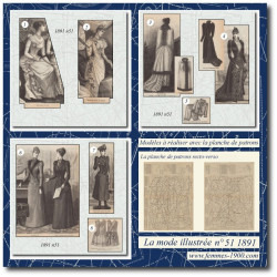 1891 N°51 Sewing patterns...