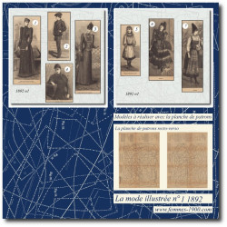 1892 N°1 Patrons A4 La mode...