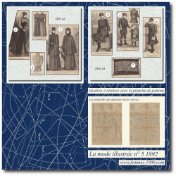 1892 N°5 Patrons A4 La mode...