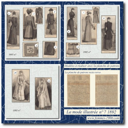 1892 N°7 Patrons A4 La mode...