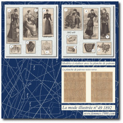1892 N°49 Sewing patterns...