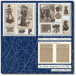 1893 N°10 Sewing patterns...