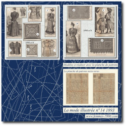 1893 N°14 Sewing patterns...