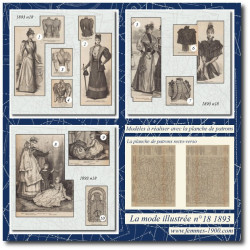 1893 N°18 Sewing patterns...