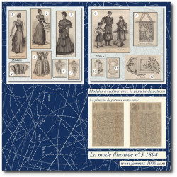 1894 N°5 Patrons A4 La mode...