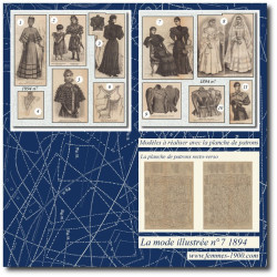 1894 N°7 Patrons A4 La mode...
